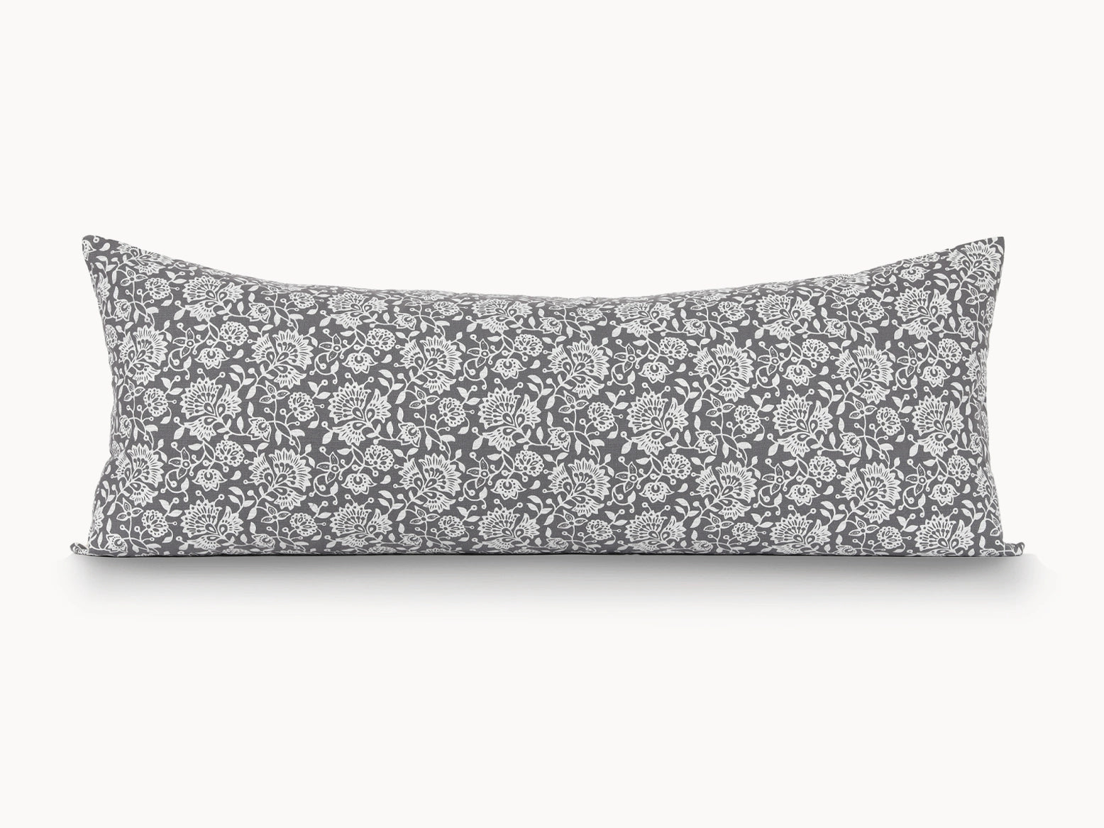 Dakota Graphite, Extra Large Floral Pillow